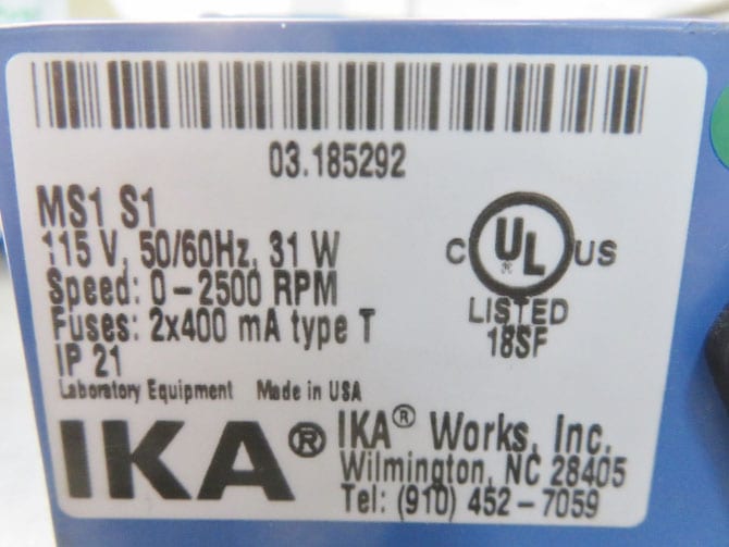 IKA MS1 S1 Vortex Titer Plate Shaker