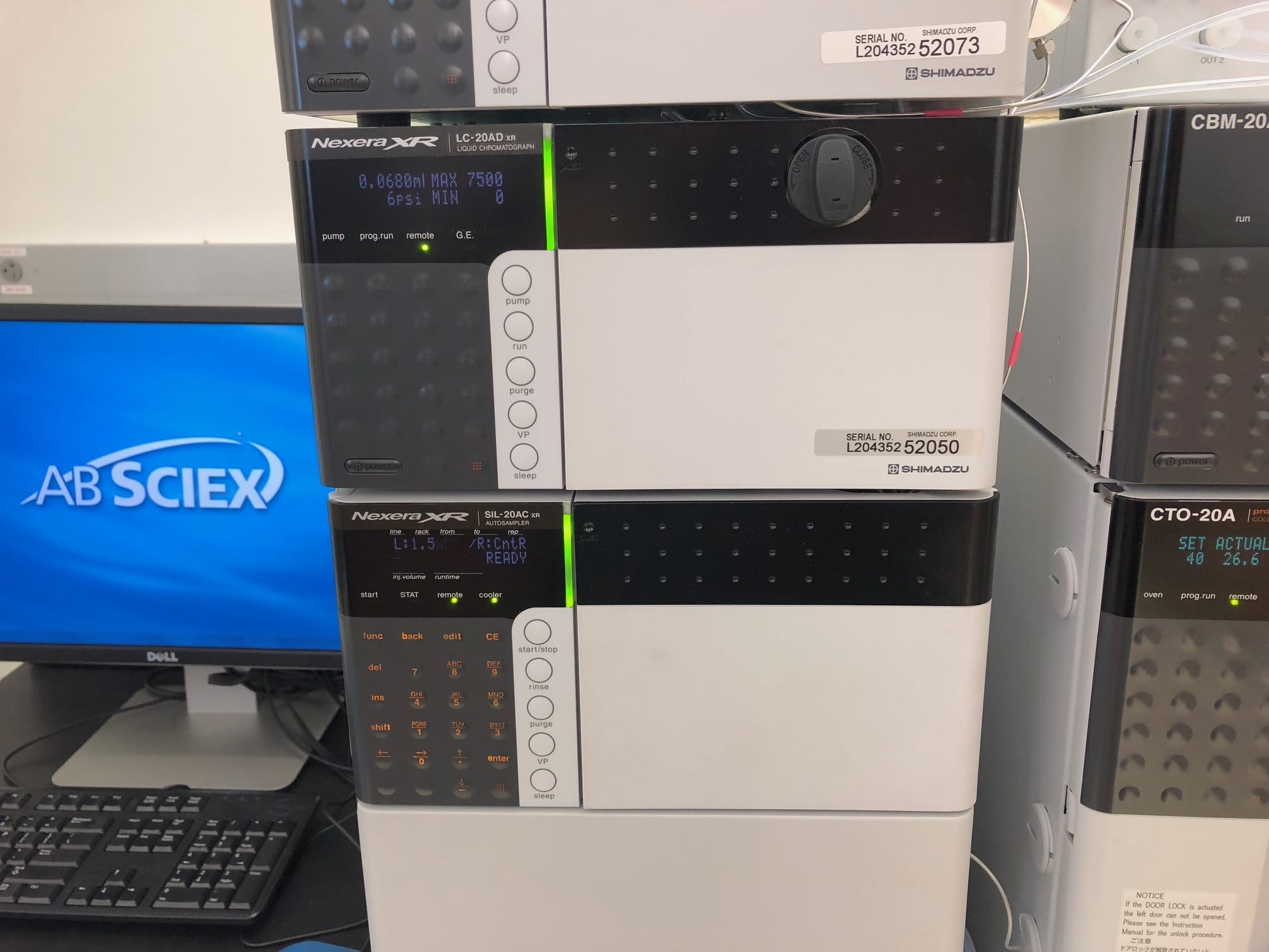 AB Sciex Triple Quad 4500 LCMS with Shimadzu Nexera X2