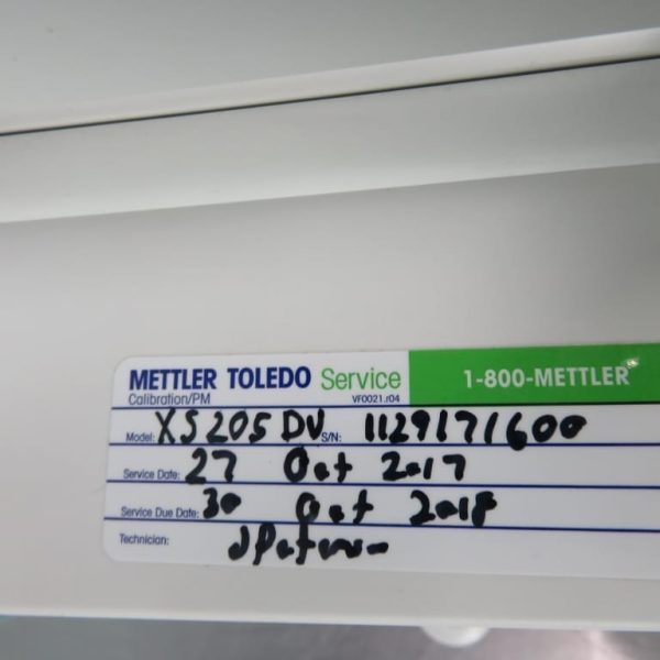 Mettler Toledo XS205 Dual Range Balance