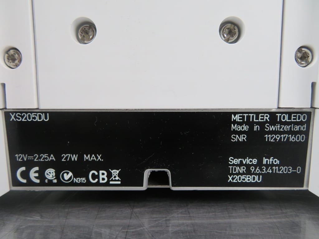 Mettler Toledo XS205 Dual Range Balance