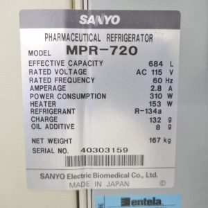Sanyo Labcool Refrigerator MPR 720 - The Lab World Group