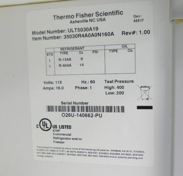 05LFEETSA Thermo Value Lab Freezer 5-cu ft