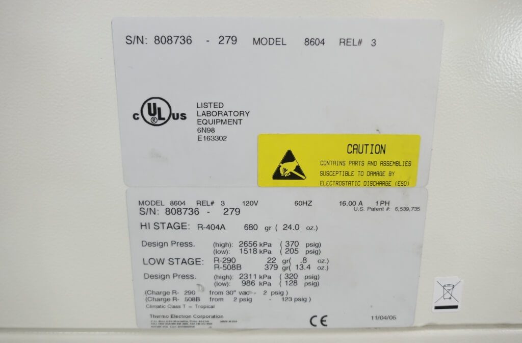 Thermo Forma 8600 Ultra Low Temp Freezer