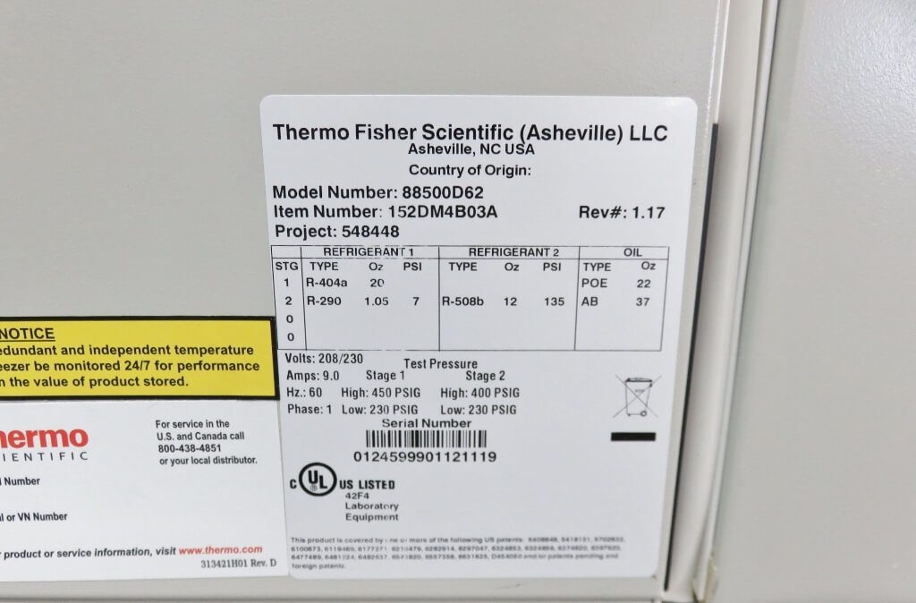 Thermo Ultra Low Freezer - The Lab World Group