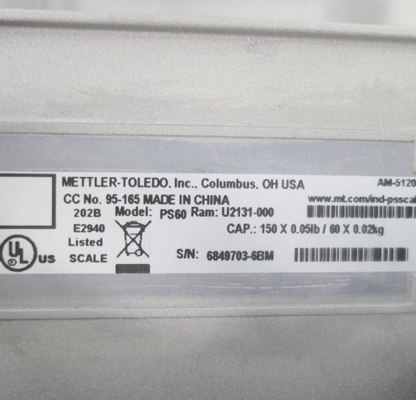 Mettler Toledo PS-6L Letter Scale - Shipping Scale, Base Mount, 150 lb