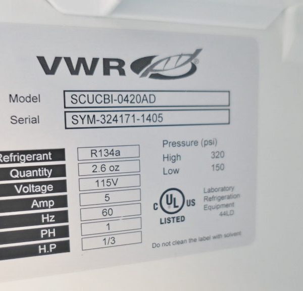 VWR® Plus Series Undercounter Laboratory Freezers Freestanding (–20 °C)