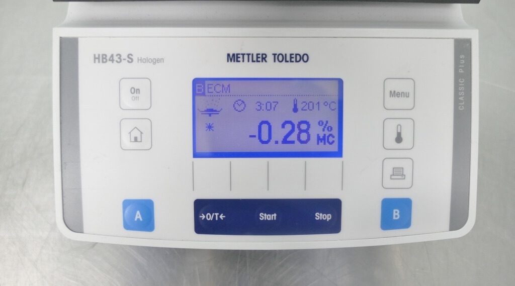 Mettler Toledo Moisture Analyzer HB43S The Lab World Group