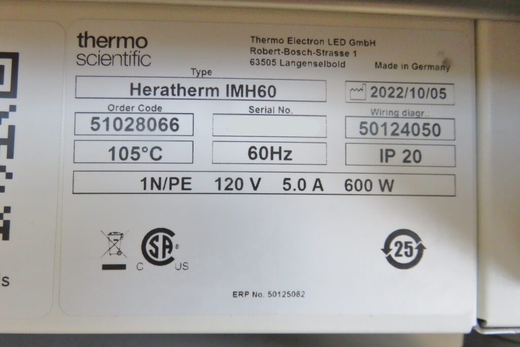 Thermo Heratherm IMH60 Incubator - The Lab World Group