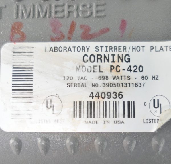 Corning PC-420D Stirring Hot Plate with Digital Display, 60 To