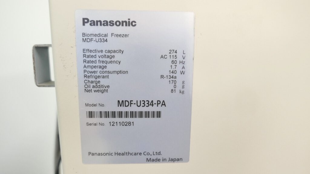 Panasonic Laboratory Freezer