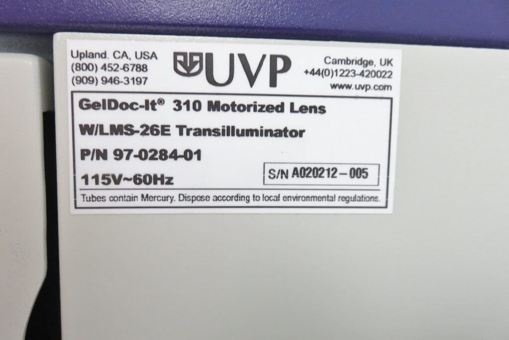 UVP 310 Gel Doc System - The Lab World Group