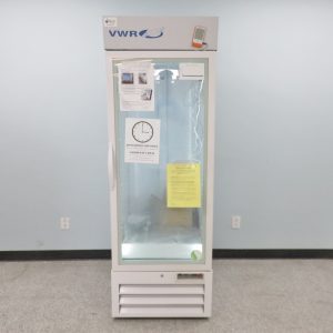 VWR glass door refrigerator video